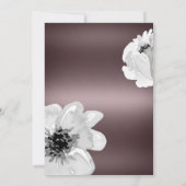 Nach der Hochzeit, Floral, Rose Gold Einladung (Rückseite)