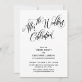 Nach der Hochzeitsfeier - Begräbnisskript Einladung (Vorderseite)