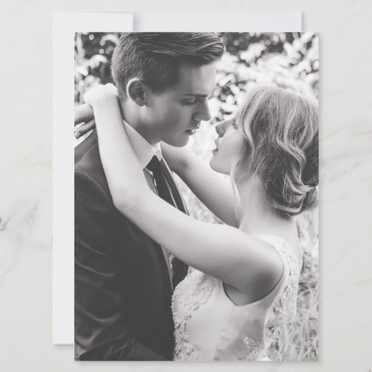 Nach der Hochzeitsfeier blau rosa Weinstöcke Einladung (Rückseite)