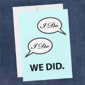 Nach der Hochzeitsfeier ich tue, haben wir eingela Einladung