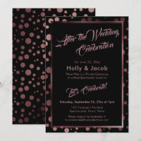 Nach der Hochzeitsfeier Rose Goldblasen