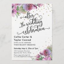 Nach der Hochzeitsfeier Wildblume Confetti