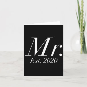Nach der Hochzeitskleidung für Bride & Amp; Groom Karte