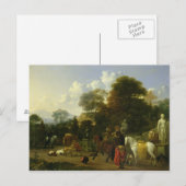 Nach der Jagd, c.1644 Postkarte (Vorne/Hinten)
