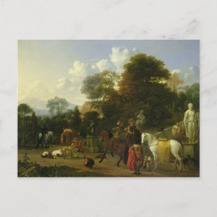 Nach der Jagd, c.1644 Postkarte