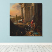 Nach der Jagd, Jan Baptist Weenix, c. 1656 Leinwanddruck (Insitu (Holzboden))