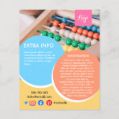 nach der Kinderbetreuung Babysitter-Kinderbetreuun Flyer (Hinten)