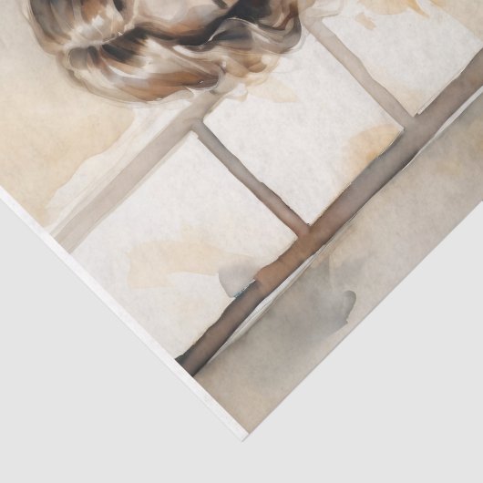 Nach der letzten Anmerkung - Decoupage - Seidenpapier (Detail)