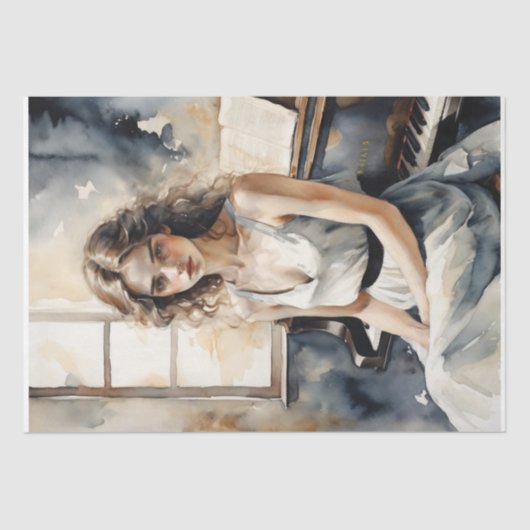 Nach der letzten Anmerkung - Decoupage - Seidenpapier (Vorderseite)