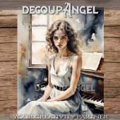 Nach der letzten Anmerkung - Decoupage - Seidenpapier