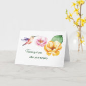 Nach der Operation Denken Sie an Ihre Blume Hummin Karte (Gelbe Blume)