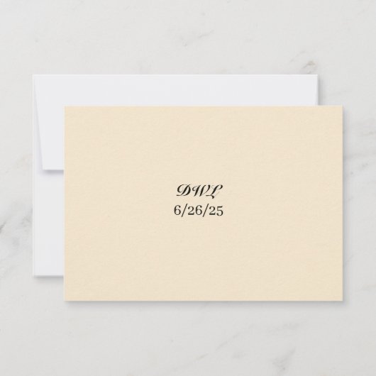 Nach der Orchid-RSVP-Karte RSVP Karte (Rückseite)