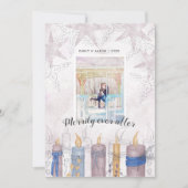 Nach der Pastel Holiday Foto-Karte noch nie Karte (Vorderseite)