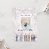 Nach der Pastel Holiday Foto-Karte noch nie Karte (Vorderseite/Rückseite Beispiel)