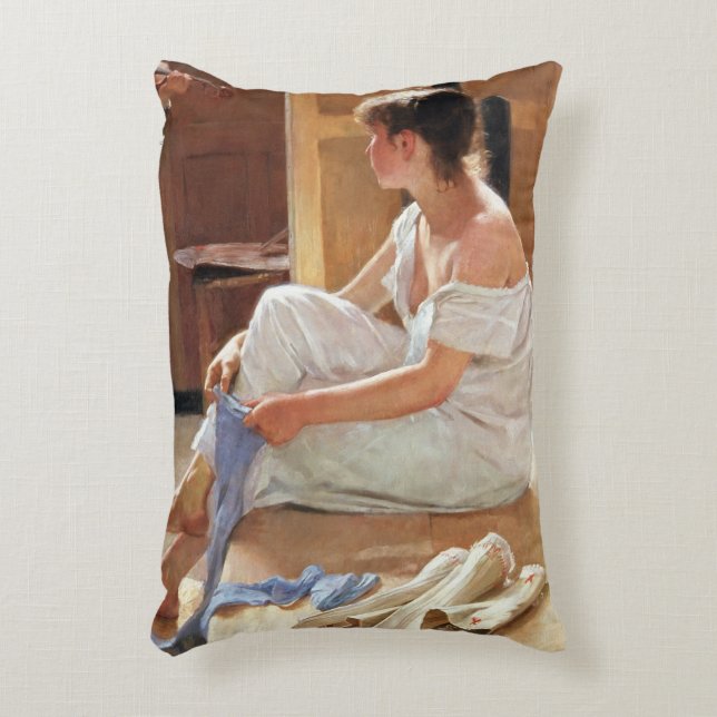 Nach der Pose 1884 Dekokissen (Vorderseite(Vertikal))