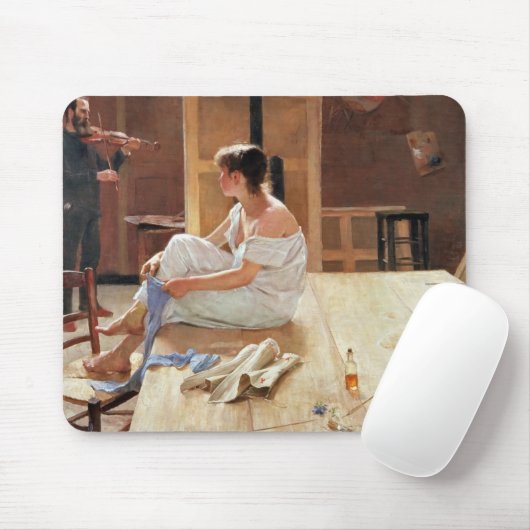 Nach der Pose 1884 Mousepad (Mit Mouse)