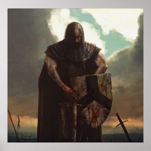 Nach der Schlacht - Kriegerposter Poster (Vorne)