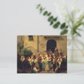 Nach der Schule, 1844 Postkarte (Stehend Vorderseite)