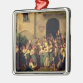 Nach der Schule, 1844 Silbernes Ornament (Links)
