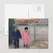 Nach der Schule 1991 Postkarte (Vorne/Hinten)