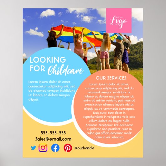 nach der schulischen Kinderbetreuung Babysitter-Ki Poster (Vorne)