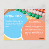 nach der schulischen Kinderbetreuung Babysitter-Ki Postkarte (Rückseite)