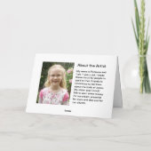 Nach der Stern-Weihnachtskarte Feiertagskarte (Rückseite)