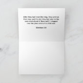 Nach der Stern-Weihnachtskarte Feiertagskarte (Innenseite)