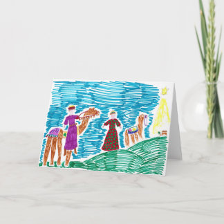 Nach der Stern-Weihnachtskarte Feiertagskarte