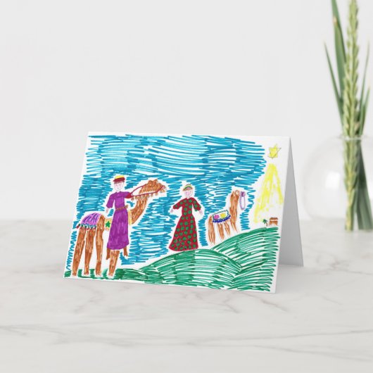 Nach der Stern-Weihnachtskarte Feiertagskarte (Vorderseite)