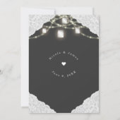 NACH DER WEDDING-GRILLEN ICH DO Mason Jar Lights & Einladung (Rückseite)