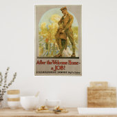 Nach der Welcome Zuhause ~ ein Job! Poster (Küche)