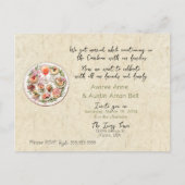 Nach der Zeremonie Hochzeit Einladung Postkarte (Vorderseite)