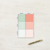 Nach Dos geordnet Post-it Klebezettel (Auf Schreibtisch)