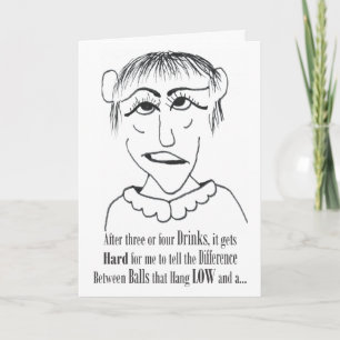 Nach drei oder vier Drinks - Freundschaftskarte Karte