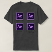 Nach Effekten aep Funny Files Video Editor Grafik T-Shirt (Design vorne)