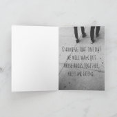 Nach einem Besuch verlassen ist nie leicht. Karte (Innenseite)