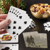 Nach einem langen Kampf Spielkarten (In Situ)