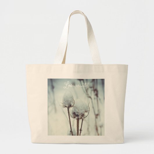 Nach einem Schneefall Jumbo Stoffbeutel (Vorne)