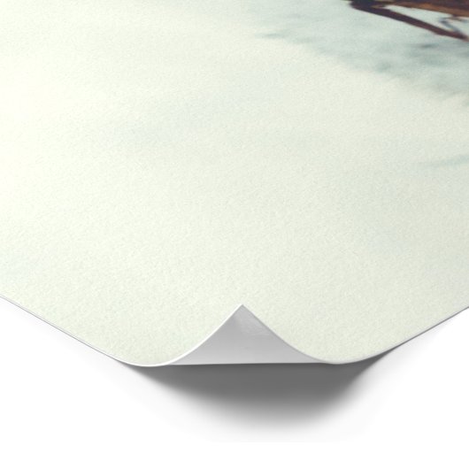 Nach einem Schneefall Poster (Ecke)