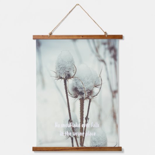 Nach einem Schneefall Wandteppich Mit Holzrahmen (Vorderseite)