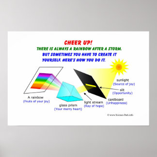 Nach einem Sturm gibt es immer einen Regenbogen. Poster