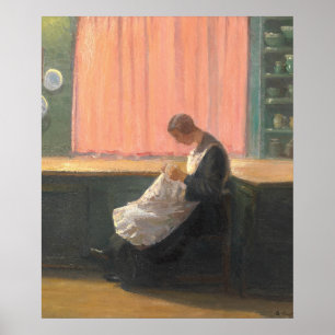 Nach einem Tag Arbeit 1924 Ancher Poster