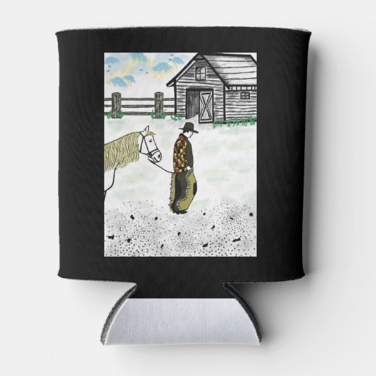 Nach einer Pferdereise Dosenkühler (Vorderseite)