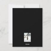 Nach einer Pferdereise Feiertagskarte (Rückseite)