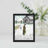 Nach einer Pferdereise Feiertagskarte (Stehend Vorderseite)