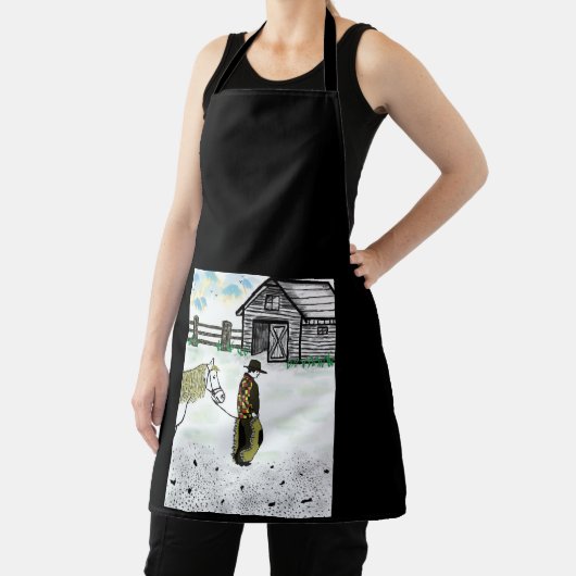 Nach einer Pferdereise Schürze (InSitu)