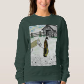 Nach einer Pferdereise Sweatshirt (Vorderseite)