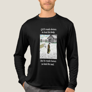 Nach einer Pferdereise Tri-Blend Shirt