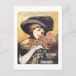 Nach einer Weile Vintager Songbook Cover Postkarte